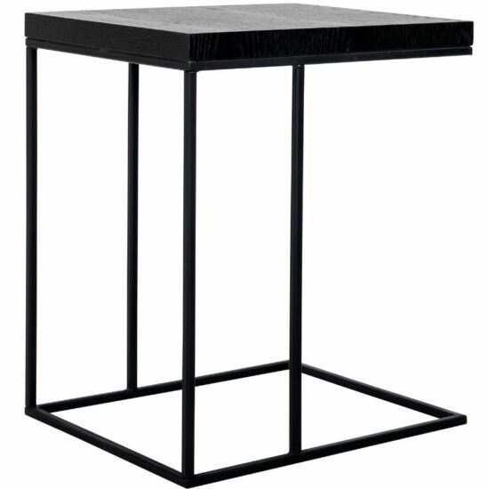 Černý dubový odkládací stolek Richmond Oakura 55 x 45 cm