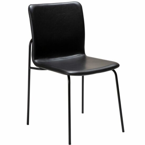 ​​​​​Dan-Form Černá koženková jídelní židle DAN-FORM Woof