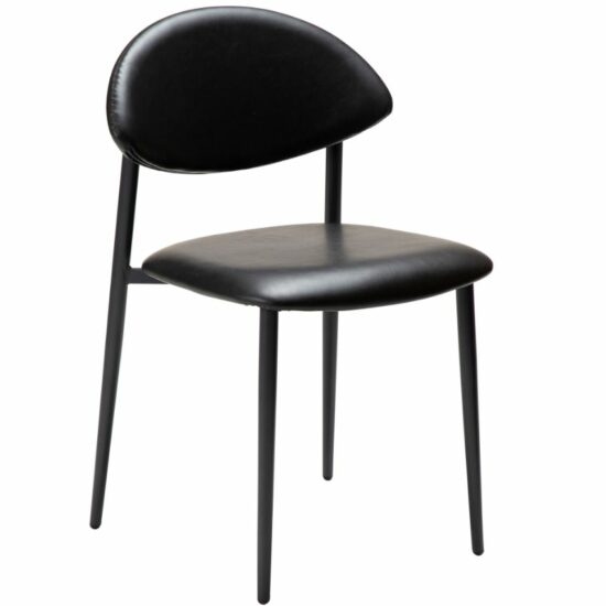 ​​​​​Dan-Form Černá koženková jídelní židle DAN-FORM Tush
