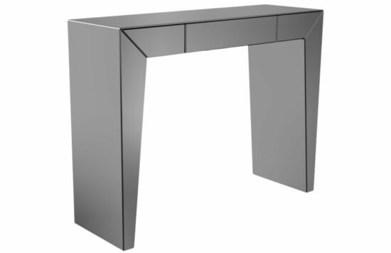 Černý zrcadlový toaletní stolek Miotto Meana 110 x 36 cm