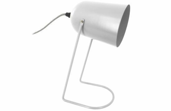 Time for home Bílá matná kovová stolní lampa Riley 30 cm