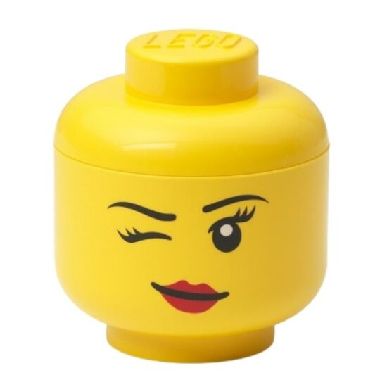 Žlutý úložný box ve tvaru hlavy LEGO® Whinky 24 cm
