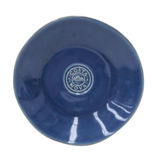 Modrý kameninový dezertní talíř COSTA NOVA NOVA 16 cm