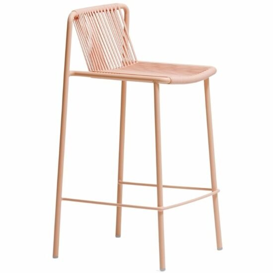 Pedrali Růžová kovová barová židle Tribeca 3667 67