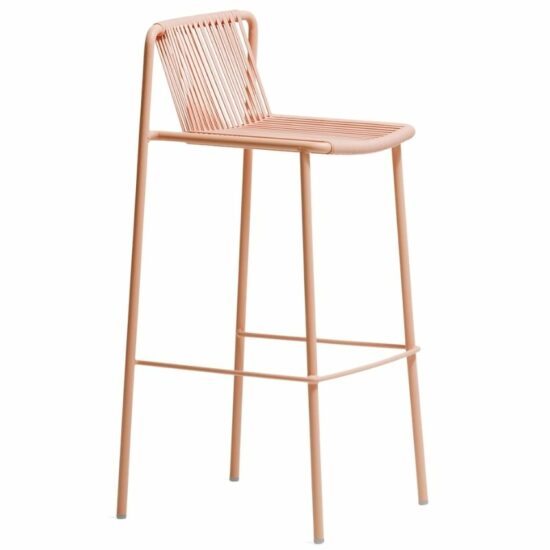 Pedrali Růžová kovová barová židle Tribeca 3668 77