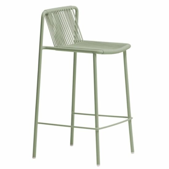 Pedrali Zelená kovová barová židle Tribeca 3667 67