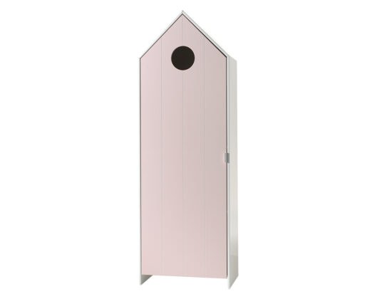 Růžová dřevěná šatní skříň Vipack Casami 171 cm