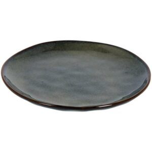 Modrý keramický dezertní talíř Kave Home Odile 21 cm