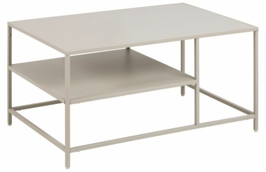Scandi Krémově bílý kovový konferenční stolek Renna II. 90 x 60 cm