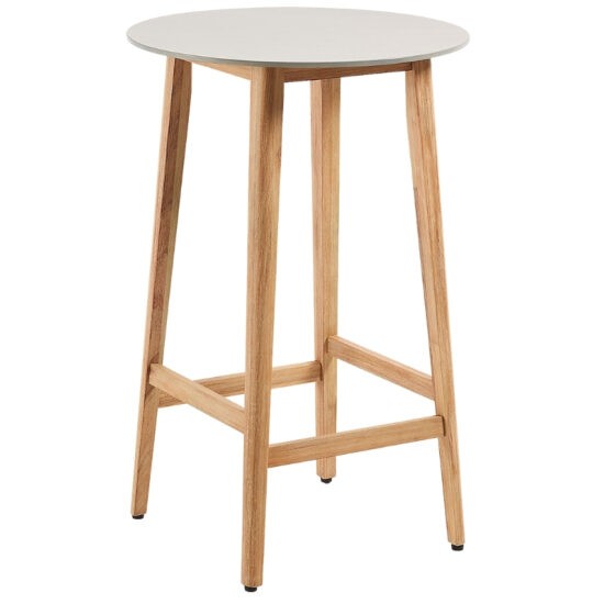 Šedý lakovaný bistro stolek Kave Home Giorgia 70 cm