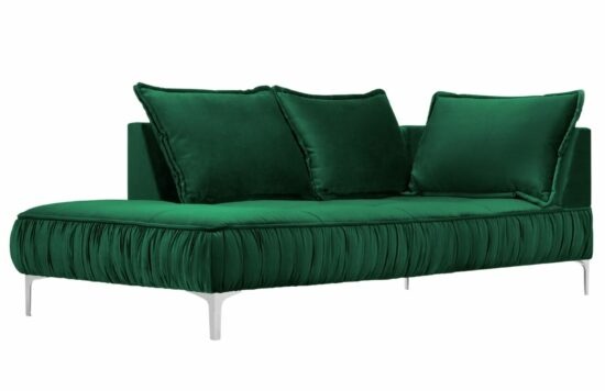 Zelená sametová lenoška MICADONI JARDANITE 213 cm