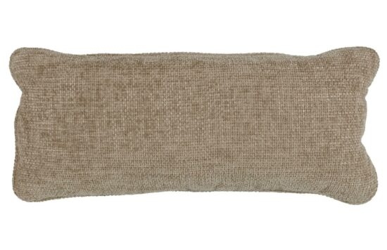 Hoorns Béžovo hnědý látkový polštář Bearny 30 x 70 cm