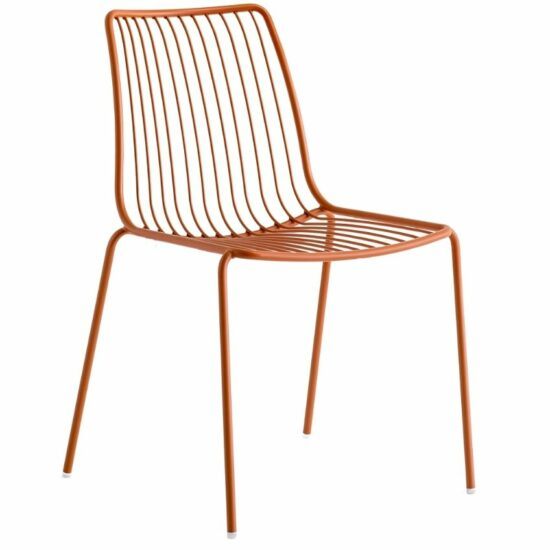 Pedrali Hnědá kovová zahradní židle Nolita 3651