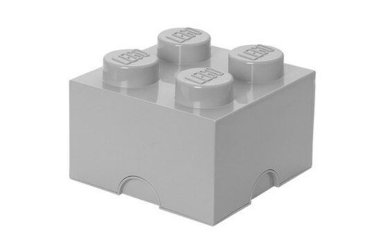 Světle šedý úložný box LEGO® Smart 25 x 25 cm