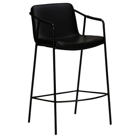 ​​​​​Dan-Form Černá koženková barová židle DAN-FORM Boto 67 cm