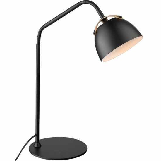 Černá kovová stolní lampa Halo Design Oslo