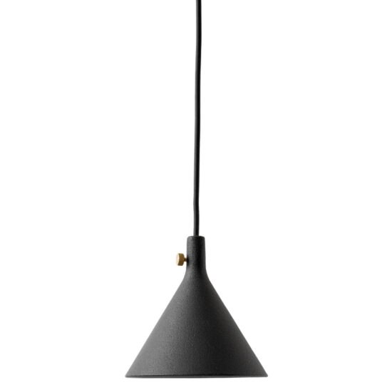 Černé kovové závěsné světlo MENU CAST 12 cm
