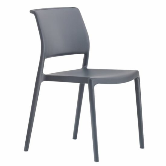 Pedrali Tmavě šedá plastová jídelní židle Ara 310