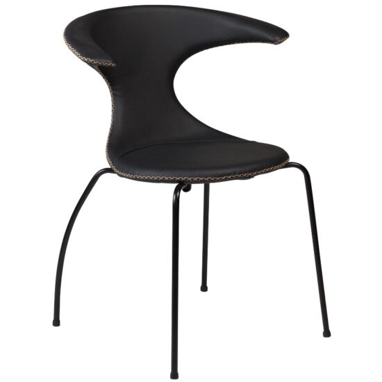 ​​​​​Dan-Form Černá kožená jídelní židle DAN-FORM Flair