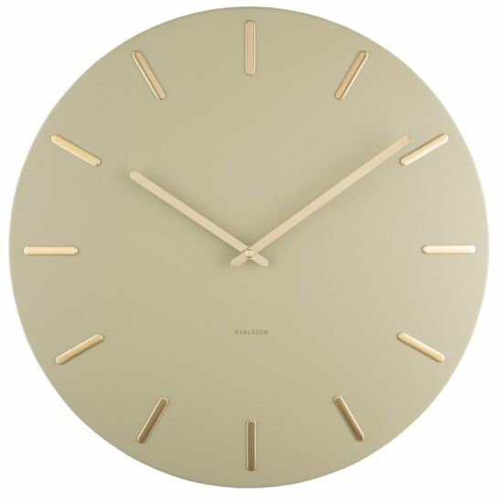 Time for home Olivově zlaté nástěnné hodiny Torguen 45 cm