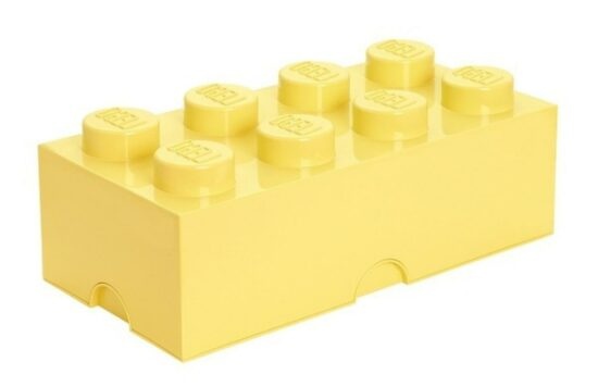 Světle žlutý úložný box LEGO® Smart 25 x 50 cm