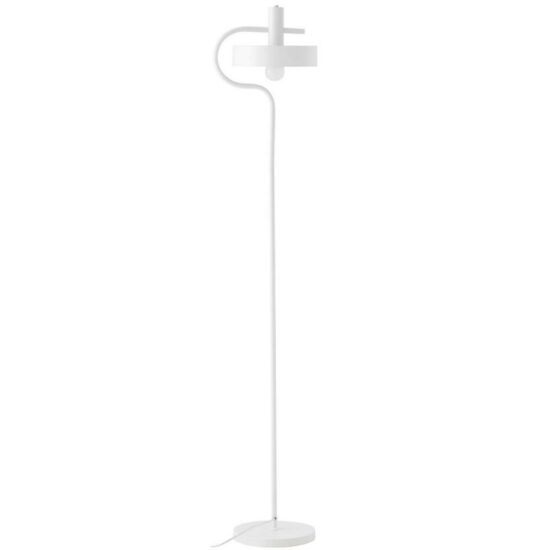Bílá kovová stojací lampa Somcasa Acebo 160 cm