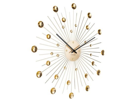 Time for home Zlaté kovové nástěnné hodiny Espirio
