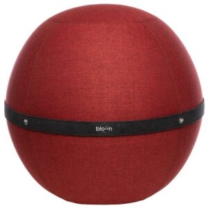 Bloon Paris Červený látkový sedací/gymnastický míč Bloon Original 55 cm