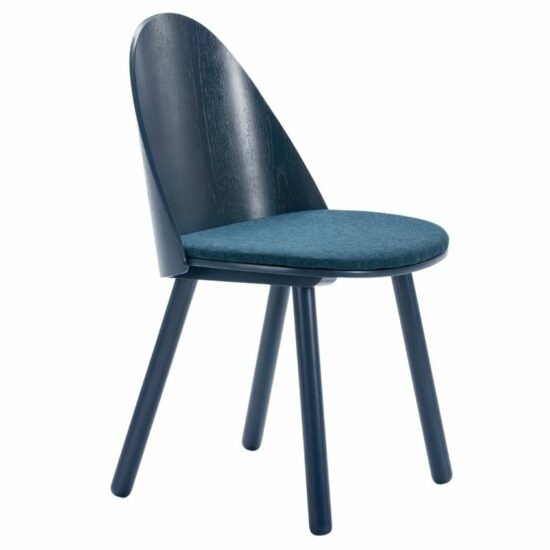Modrá jasanová jídelní židle Teulat Uma