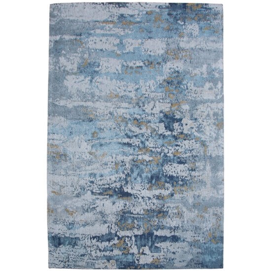 Moebel Living Modro šedý bavlněný koberec Charlize 240 x 160 cm