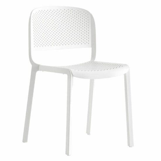 Pedrali Bílá plastová zahradní židle Dome 261