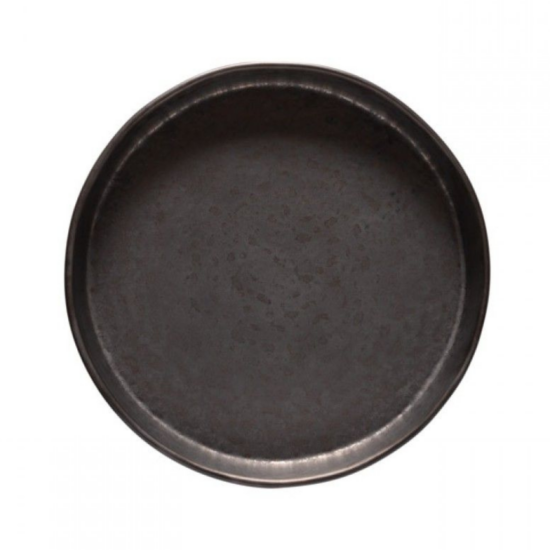 Černý kameninový talíř COSTA NOVA LAGOA 24 cm
