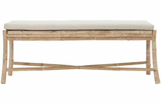 House Doctor Béžová bambusová lavice Sedeo 130 cm