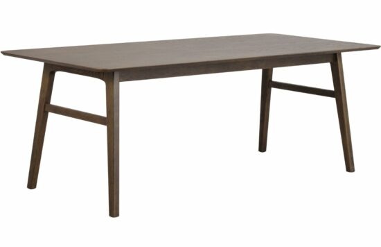 Tmavě hnědý dubový jídelní stůl ROWICO NAGANO 205 x 95 cm