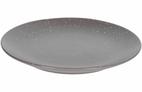 Tmavě šedý keramický dezertní talíř Kave Home Aratani Ø 20