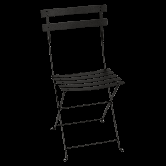 Černá kovová skládací židle Fermob Bistro