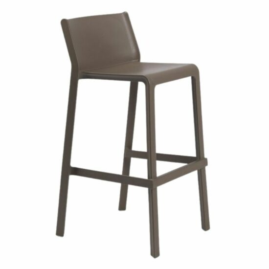 Nardi Hnědá plastová barová židle Trill 76 cm