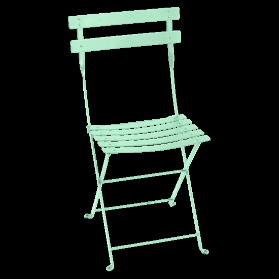 Opálově zelená kovová skládací židle Fermob Bistro