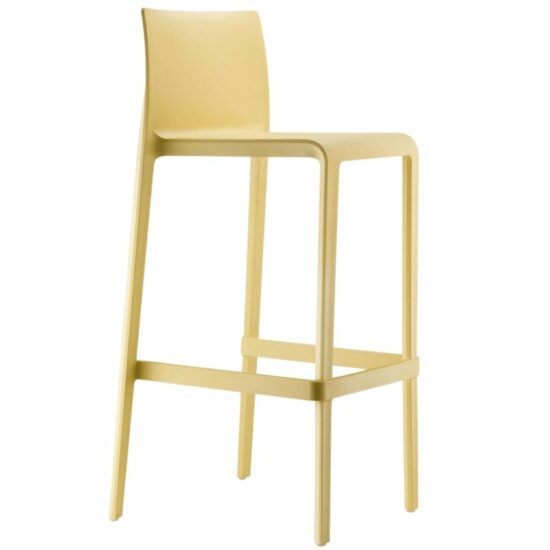 Pedrali Žlutá plastová barová židle Volt 678 76