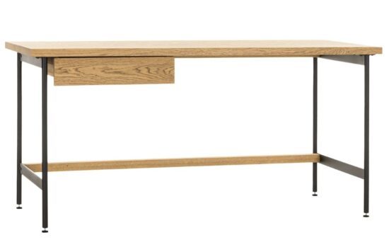 Dubový masivní pracovní stůl Cioata Atlas 160 x 70 cm se zásuvkou