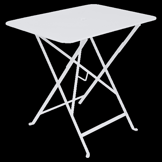 Bílý kovový skládací stůl Fermob Bistro 57 x 77 cm