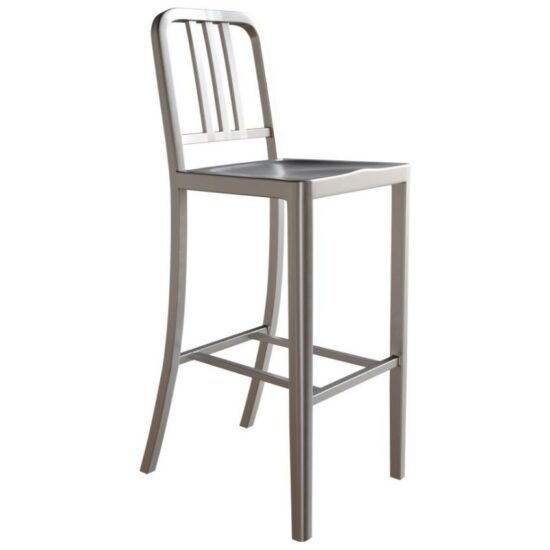 Stříbrná kovová barová židle Miotto Apere 76 cm