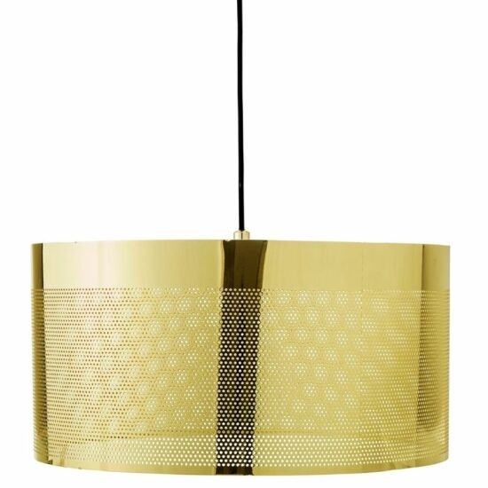 Zlaté kovové závěsné světlo Bloomingville Munir 40 cm