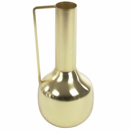 Zlatá kovová váza Kave Home Catherine 25 cm