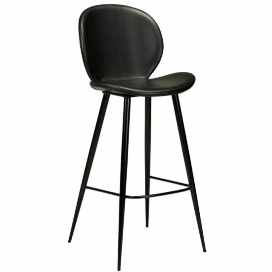 ​​​​​Dan-Form Černá koženková barová židle židle DAN-FORM Cloud 77 cm