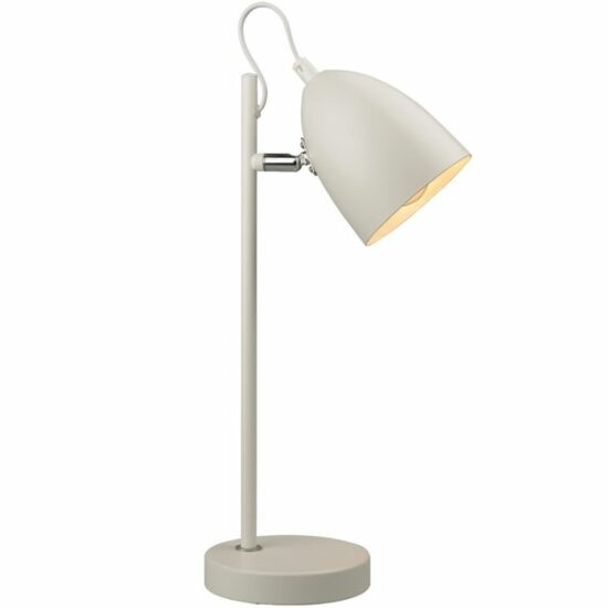 Bílá kovová stolní lampa Halo Design Yep!