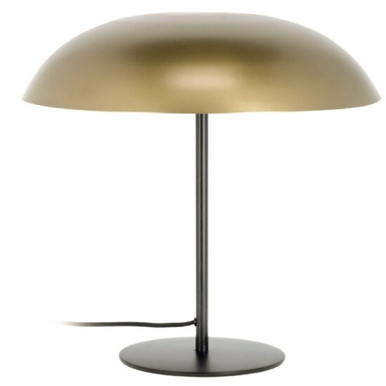Zlatá kovová stolní lampa Kave Home Carlisa