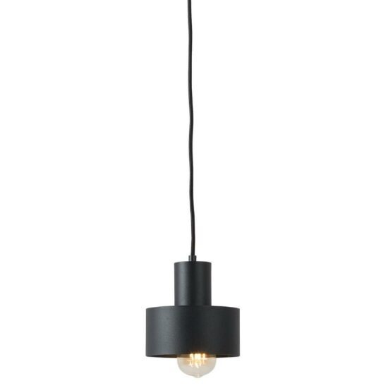 Nordic Design Černé kovové závěsné světlo Mayen 15 cm
