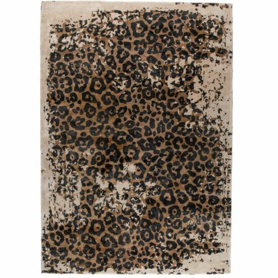 Ručně tkaný koberec DUTCHBONE SATWA 170 x 240 cm s leopardím vzorem