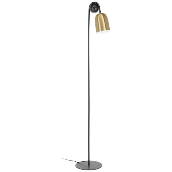 Zlatá kovová stojací lampa Kave Home Natsumi 180 cm